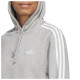 Adidas Γυναικείο φούτερ Essentials W 3-Stripes French Terry Crop Hoodie